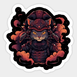 samurai cat Sticker